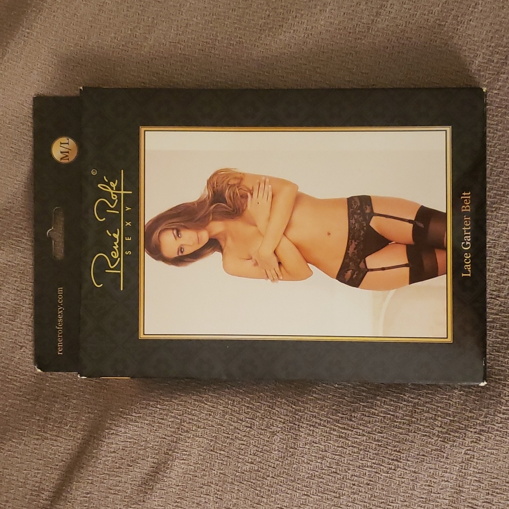 Black garter belt